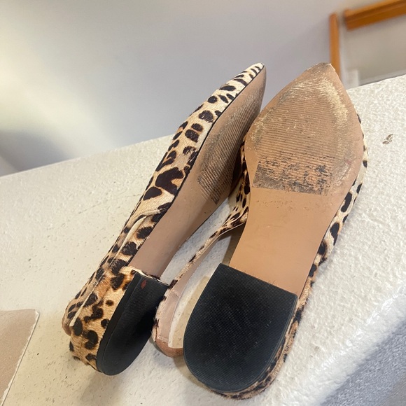 Steve Madden Olsen Leopard ballet leather flats shoes comfort casual summer Sz 7 - Picture 10 of 11